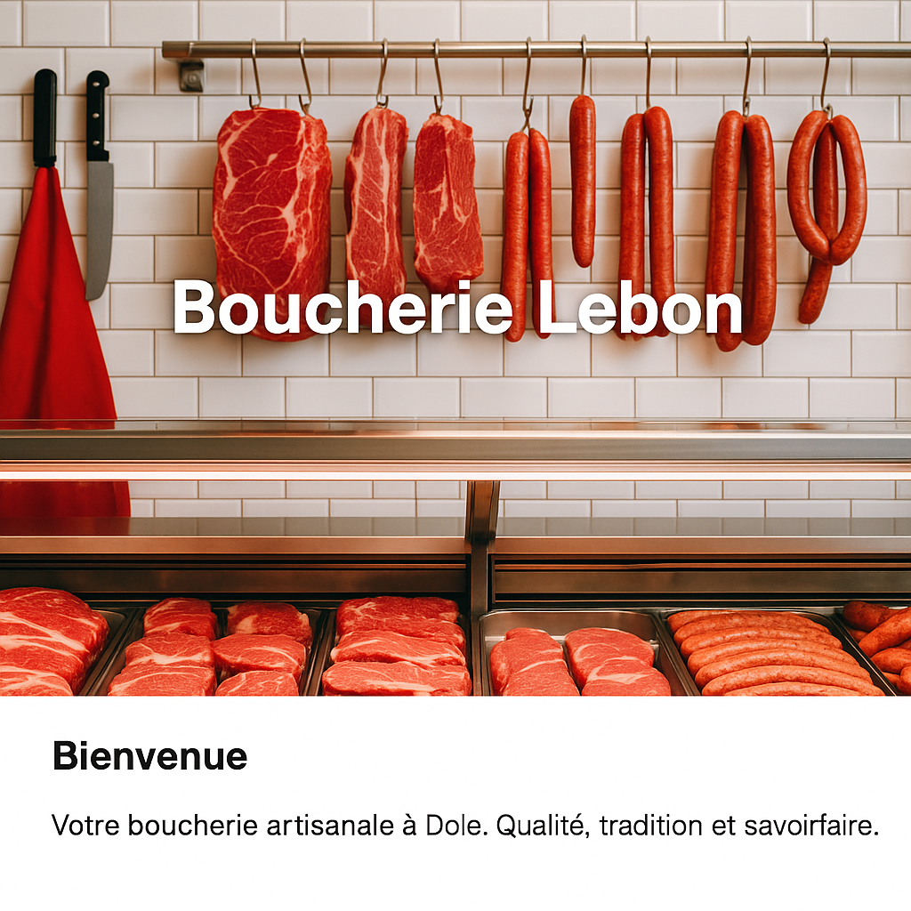 Façade historique de la boucherie